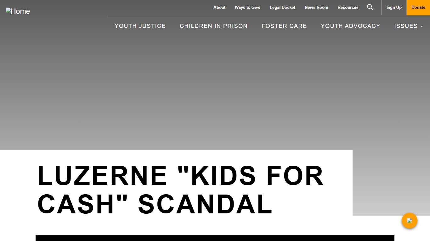 Luzerne "Kids for Cash" Scandal | Juvenile Law Center