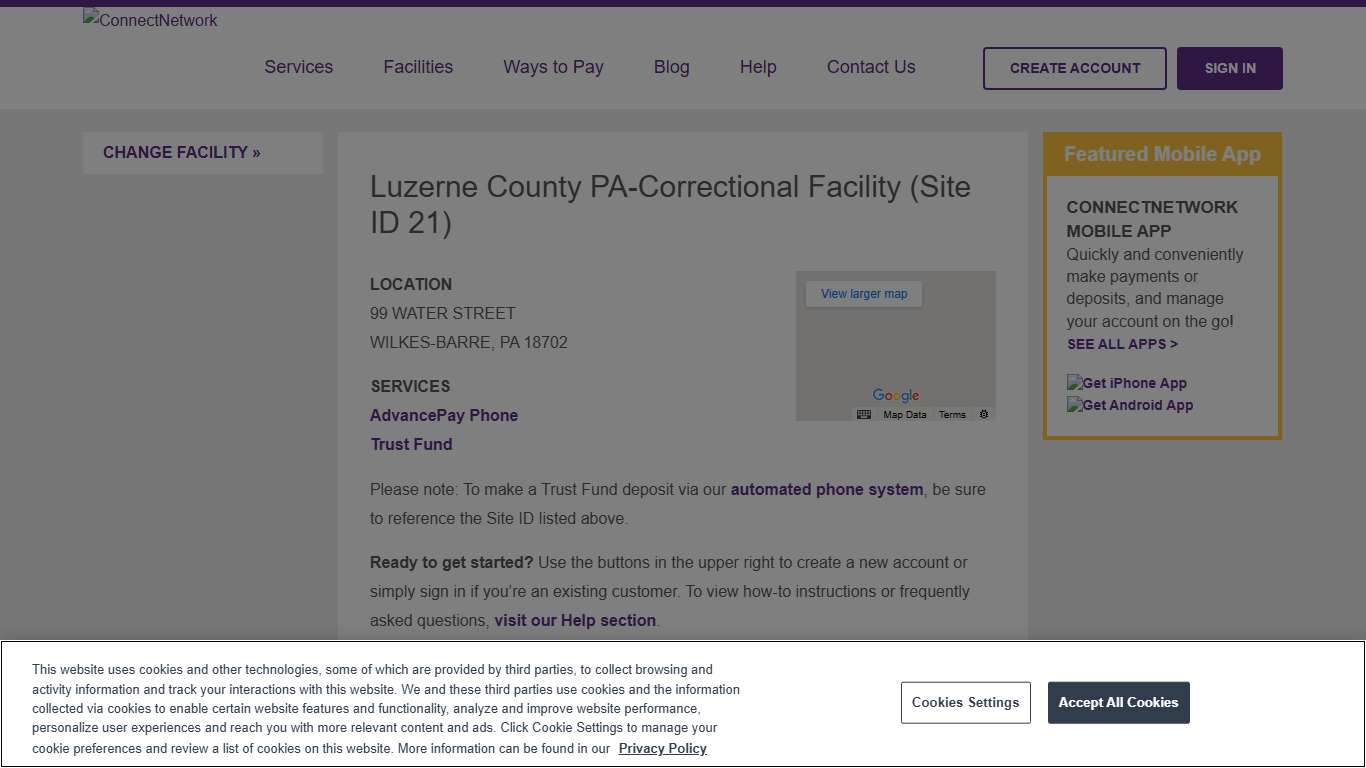 Luzerne County PA-Correctional Facility | ConnectNetwork